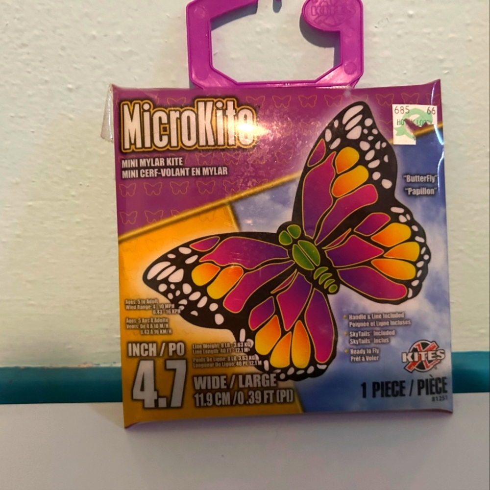 MicroKite Butterfly Mini Mylar Kite